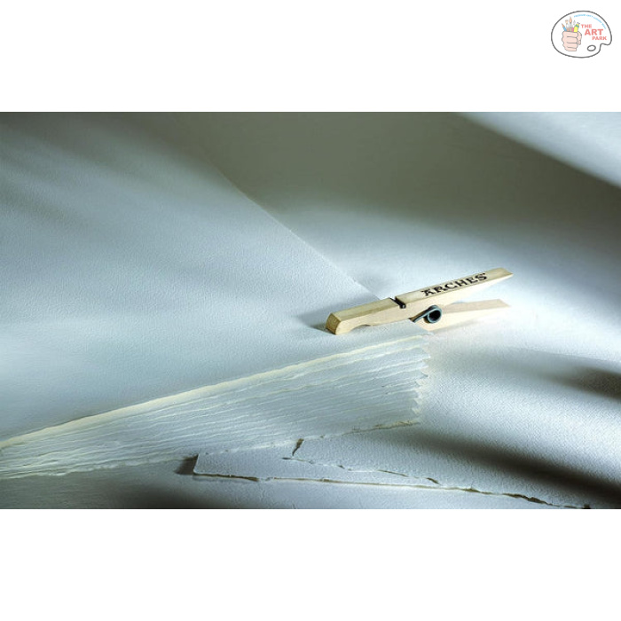 ARCHES WATERCOLOR PAPER - NATURAL WHITE ROUGH - 4 DECKLE EDGES - 185gsm - 10SHEETS - Image 4