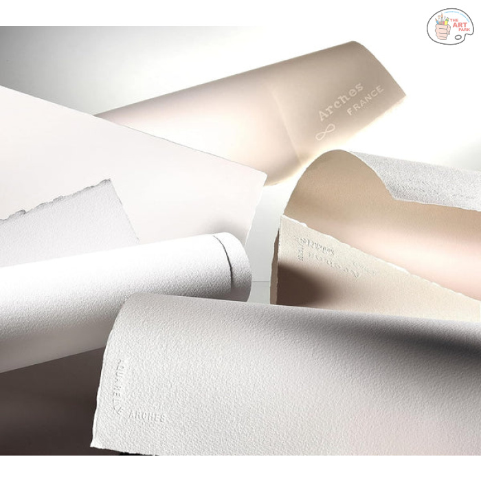 ARCHES WATERCOLOR PAPER - NATURAL WHITE ROUGH - 4 DECKLE EDGES - 185gsm - 10SHEETS - Image 5