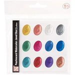 Zig Kuretake Pearlescent Watercolor Jewel Box - 12 Shimmering Metallic Colors for Stunning Effects on Light and Dark Paper, Professional-Quality for Artists - Image 8
