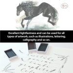 KURETAKE GANSAI TAMBI WATERCOLOUR GRAPHITE SET OF 6 MADE IN JAPAN - Image 2