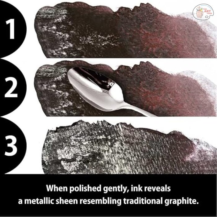 KURETAKE GANSAI TAMBI WATERCOLOUR GRAPHITE SET OF 6 MADE IN JAPAN - Image 5