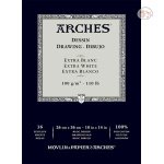 ARCHES VELIN RIVES EXTRA WHITE COLD PRESSED - 16 SHEETS - 4 CUT EDGES