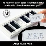 KURETAKE GANSAI TAMBI WATERCOLOURS SUMI COLOURS SET OF 6 MADE IN JAPAN - Image 2