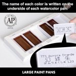 KURETAKE GANSAI TAMBI WATERCOLOURS GRANULATING COLOURS SET OF 6 MADE IN JAPAN - Image 4