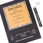 ARCHES INGRES Drawing Pad, White, 26x36cm, 20 Sheets - 4 CUT EDGES - Image 4
