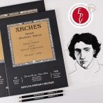 ARCHES INGRES Drawing Pad, White, 26x36cm, 20 Sheets - 4 CUT EDGES - Image 3