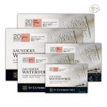 St Cuthberts Mill Saunders Waterford Watercolour Paper Pads (Hot Pressed) 300GSM 310X230MM 12"X9" 20SHEETS