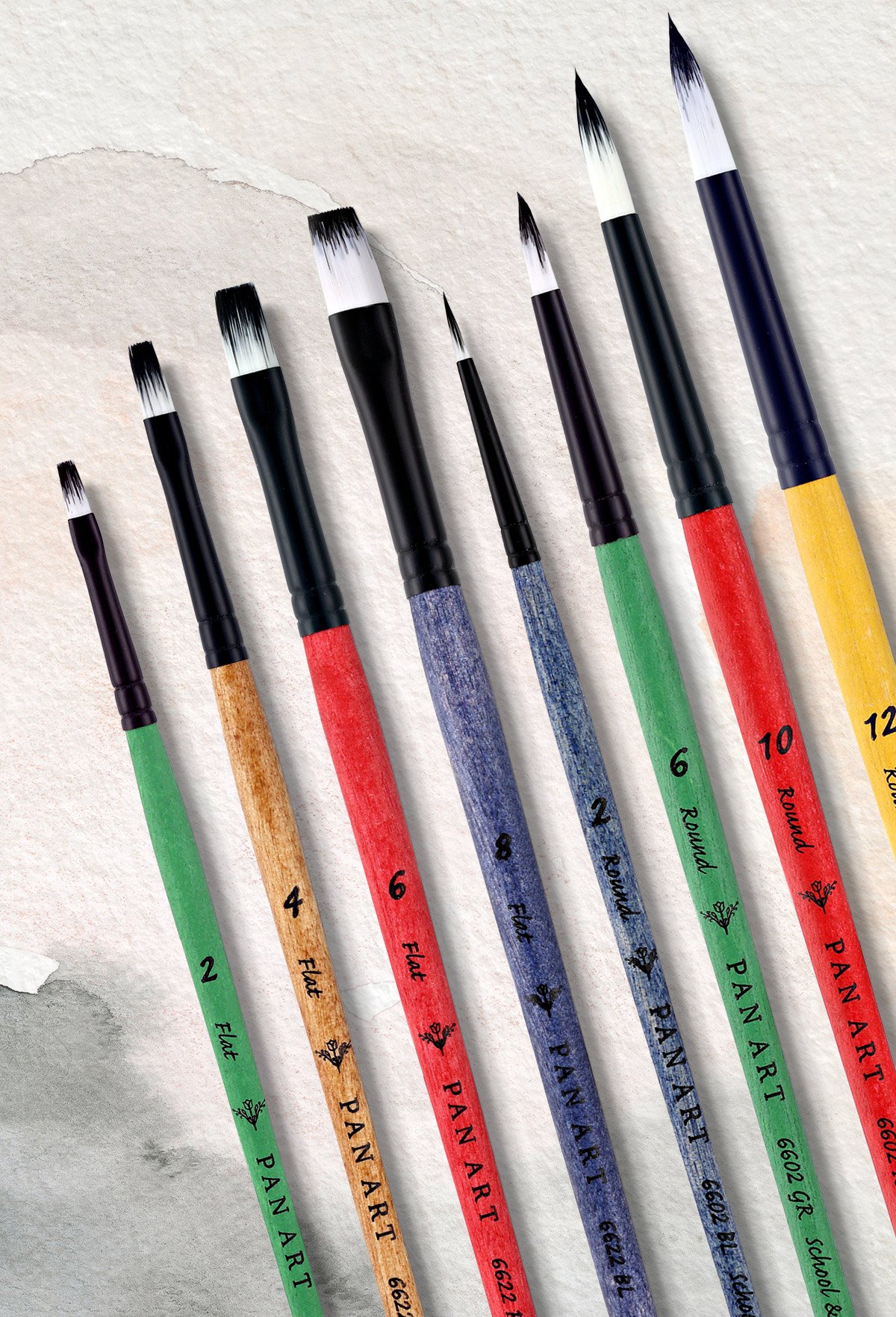 SchoolHobbyBrush2-updated PANART School & Hobby 6622 Flat Brushes - Image 1