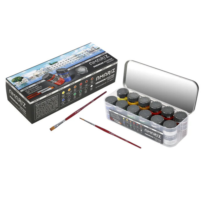 Untitleddesign_6321182c-b0ed-46ff-a56a-69793b046d33 DOMS Amariz Premium Poster Colour 12sh x 15ml - Image 1