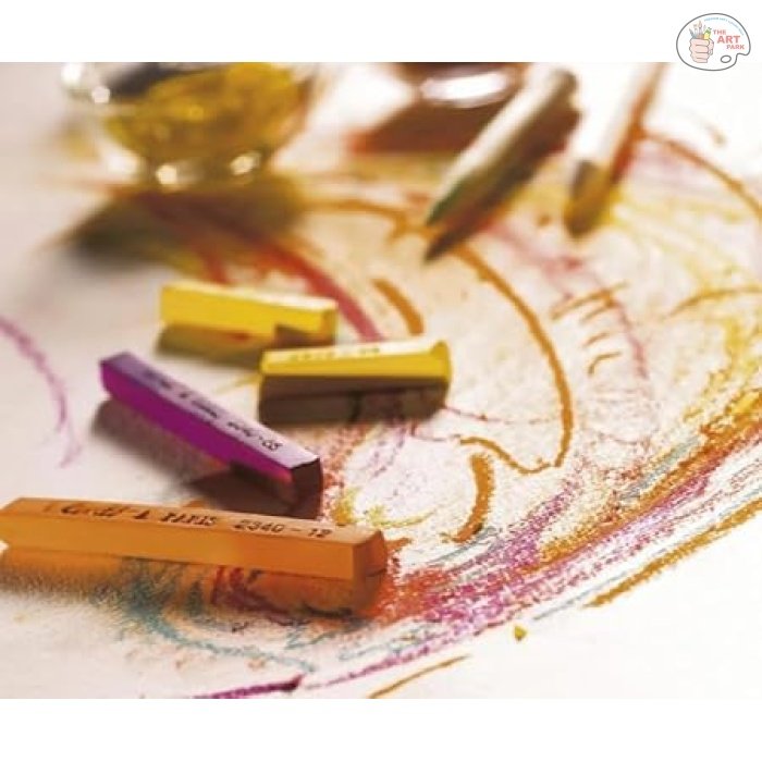 Conte A Paris Colored Crayons Set - 12 Assorted Portrait Colors - Plastic box - Image 2