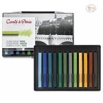 Conte A Paris Coloured Carres Crayons - Landscape - Set of 12 - Plastic box with hook
