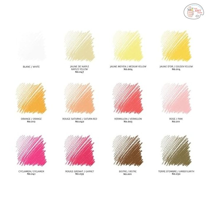 Conte a' Paris Colour Carres Crayons - Set of 24 - Plastic Box - Assorted - Image 3