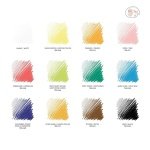 Conté à Paris Carre Colour Crayons set of 12 - Plastic Box - Assorted - Image 3