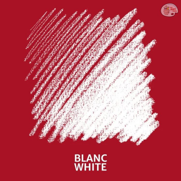 Conte a Paris Sketching Carrés Crayons Set, White HB- Pack of 12 - Image 4