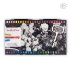 CONTE A PARIS Colour Carres Crayons - 48 Assorted Colours - Plastic box