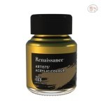 RENAISSANCE Artists Acrylic Colour 60ml Glass Bottle (Royal Gold)