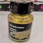 RENAISSANCE Artists Acrylic Colour 60ml Glass Bottle (Royal Gold) - Image 2
