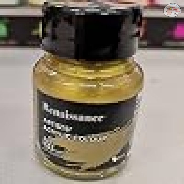 RENAISSANCE Artists Acrylic Colour 60ml Glass Bottle (Royal Gold) - Image 2