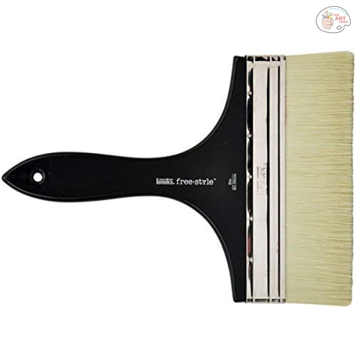 Liquitex Professional Freestyle Large Scale Brush, Broad Flat/Varnish 8-inch, Short Handle - Image 2