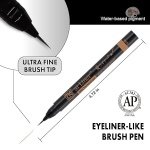 Zig Kuretake I AI Liner Ultra Fine Brush Tip Pen – Sepia Color | Water-Based Pigment Ink | Perfect for Delicate Expressions in Comic, Manga & Illustration Drawing Pen | Made in Japan - Image 2