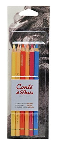 600x600 conte a paris pastel pencil x 6 PORTRAIT 50112 - Image 1