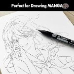Zig Cartoonist ai Liner, Ultra fine Brush tip pen, Black COLOUR Ink Perfect for Delicate Expressions in Illustration, Manga, lettering, 1PSC MADE IN JAPAN - Image 5