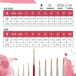 Princeton Velvetouch Short Handle Round Paintbrush | Synthetic Blend for Quality Performance | Ideal for Acrylics, Watercolours & Oil Paints | Maximum Colour Holding Capacity - Image 3