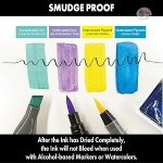 Zig Kuretake I AI Liner Ultra Fine Brush Tip Pen – Sepia Color | Water-Based Pigment Ink | Perfect for Delicate Expressions in Comic, Manga & Illustration Drawing Pen | Made in Japan - Image 6