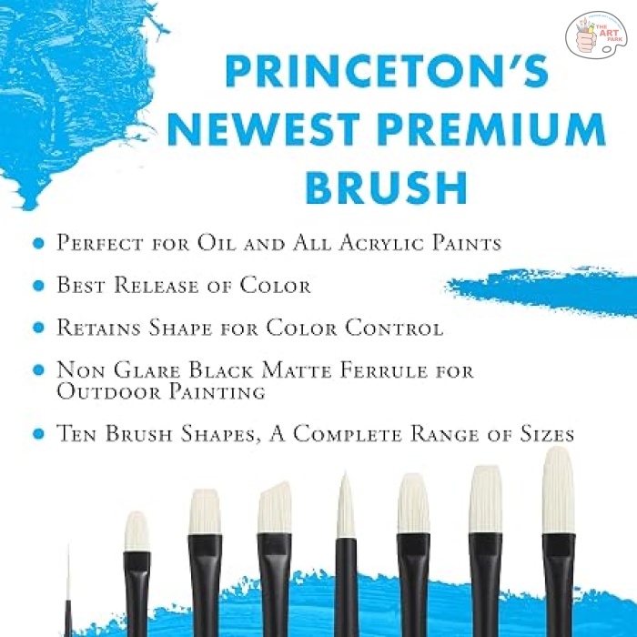 PRINCETON ASPEN SYNTHETIC LONG HANDLE BRUSHES | Precise Brush for Fine Detail | Maximum Colour Holding Capacity | Even & Consistent Flow - Image 14