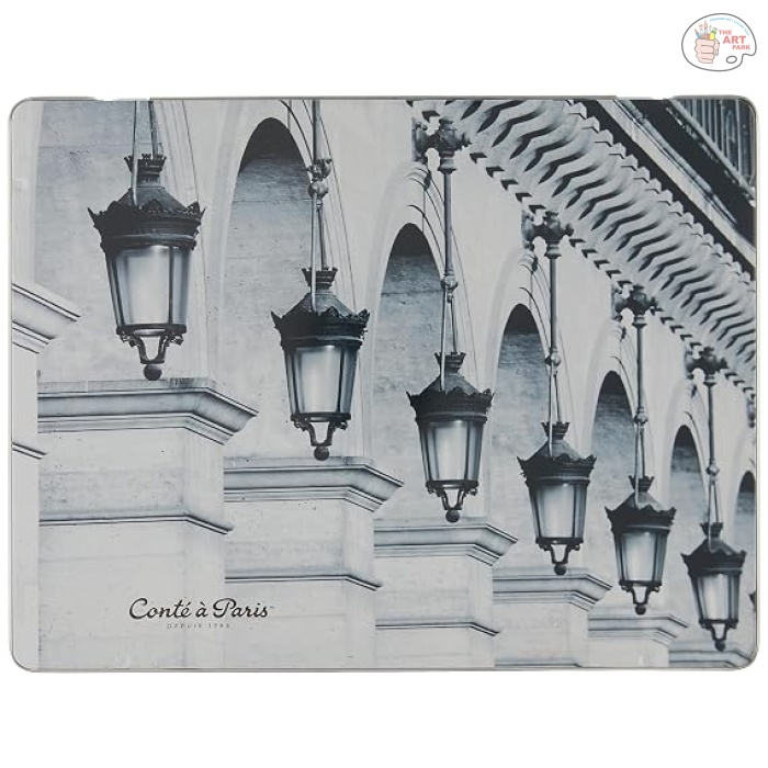 conte a paris THE DRAWING METAL 12 SKETCHING PENCILS GRAPHITE PENCILS GRAPHITE 750404 - Image 5