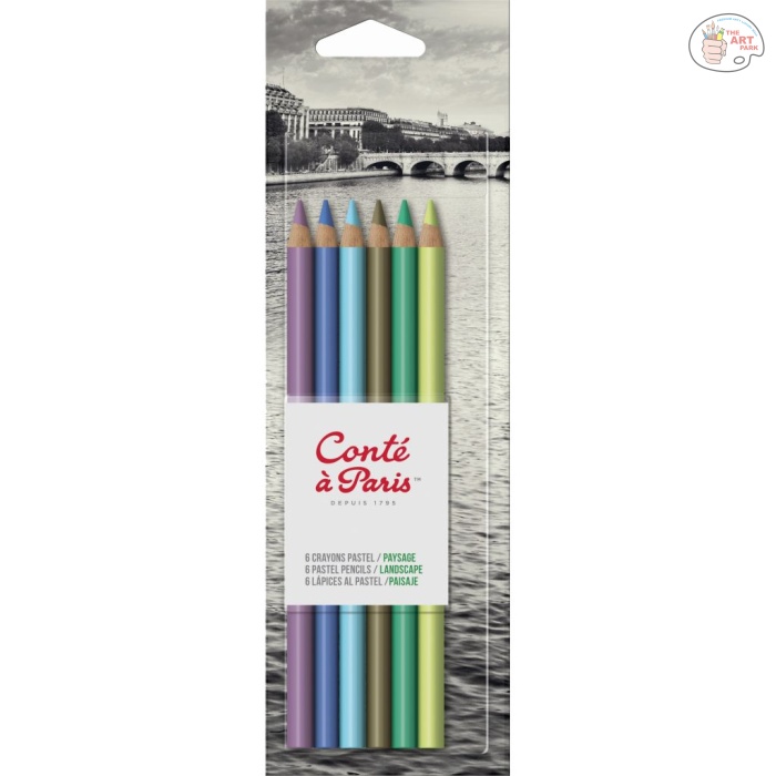 conte a paris pastel pencil x 6 landscape 50113 - Image 3
