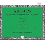 Arches Watercolour 300 GSM Cold Pressed Natural White 28 x 36 cm 9inx12in Paper Blocks, 20 Sheets