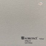 ST. CUTHBERTS MILL SOMERSET VELVET SOFT WHITE 4 DECKLE EDGES 300GSM 760X1120MM 30"X44" 5183002303CC