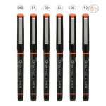Ohto Graphic Liner Needle Point Fine Liner Set of 6 - Image 3
