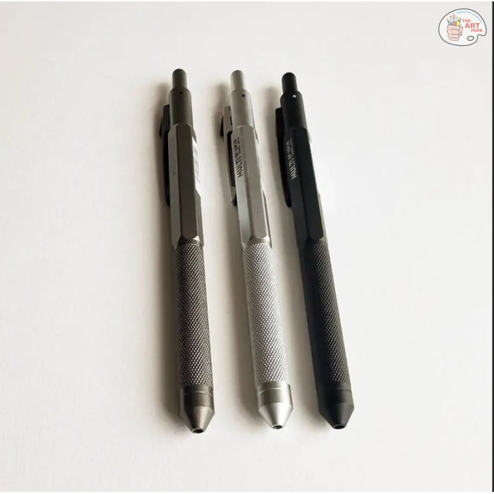 OHTO Multi 2+1 Multifunction Pen MF-20K3B Metallic Grey, SILVER, GUNMETAL - Image 4