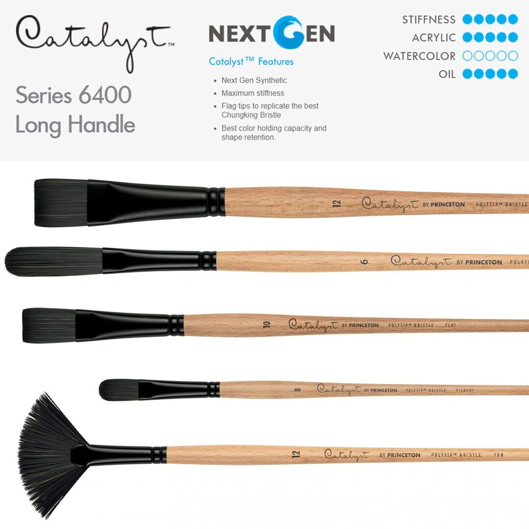 princeton-catalyst-brush-cover-page-3 PRINCETON CATALYST SYNTHETIC LONG HANDLE FLAT - Image 1