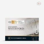 SAUNDERS WATERFORD ROUGH BLOCK WHITE 300GSM 260MMX180MM 10"X7" 20SHEETS 4663001011B