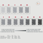 conte a paris THE DRAWING METAL 12 SKETCHING PENCILS GRAPHITE PENCILS GRAPHITE 750404 - Image 3