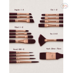 PANART Café Series Brushes 6 NUMBER ANGULAR - Image 3