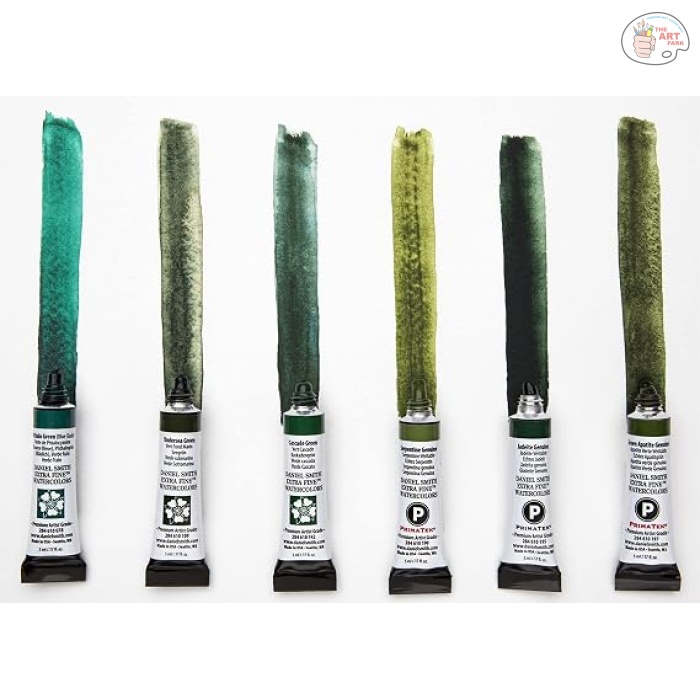 DANIEL SMITH Jean Haines’ Green with Envy Set of 6 Watercolor Tubes - Image 2