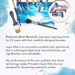 princeton elite synthetic SHORT HANDLE TRAVEL ROUND BRUSH, WATERCOLOUR BRUSHES - Image 5