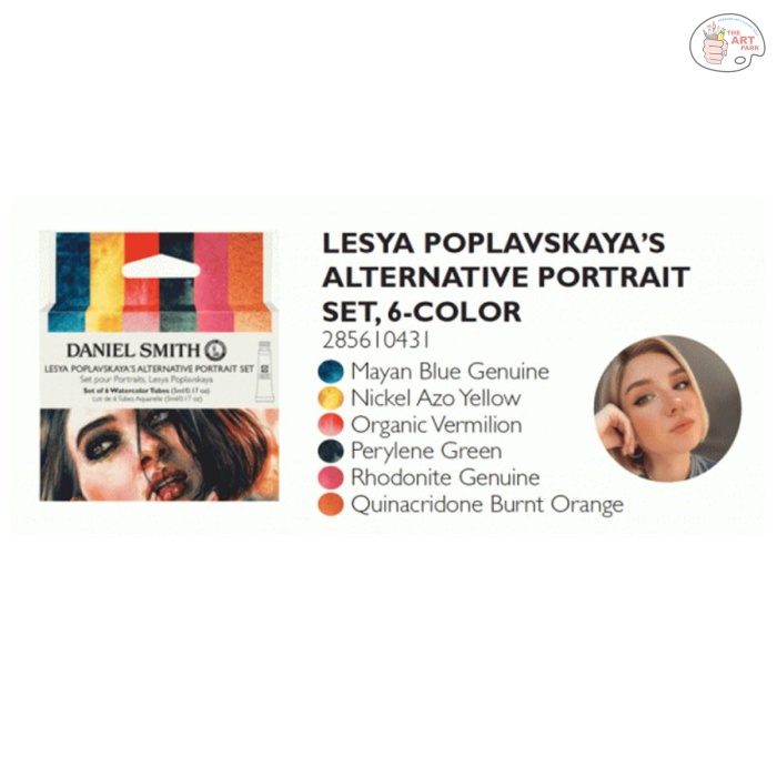 DANIEL SMITH Lesya Poplavskaya’s Alternative Portrait Set watercolors (6 tube) - Image 2