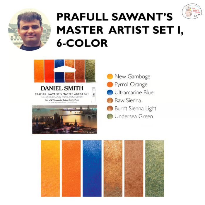 Prafull Sawant – Master Artist Watercolor Set OF 6 - Image 3