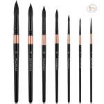 Fuumuui 7pcs Professional Watercolor Brushes