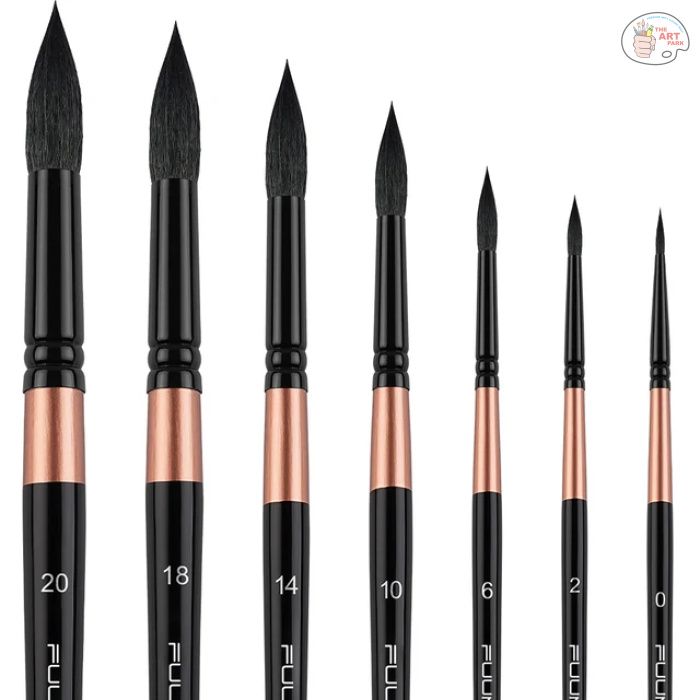 Fuumuui 7pcs Professional Watercolor Brushes - Image 4