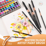 Fuumuui 7pcs Professional Watercolor Brushes - Image 7