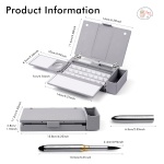 Fuumuui Portable Empty Watercolor Palette Set with 24 Half-Pans, Dual Buckets, Travel Brush, Carrying Bag & Paper Clip – Ideal for Outdoor and Studio Painting - Image 11