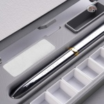 Fuumuui Portable Empty Watercolor Palette Set with 24 Half-Pans, Dual Buckets, Travel Brush, Carrying Bag & Paper Clip – Ideal for Outdoor and Studio Painting - Image 14