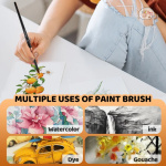 Fuumuui 7pcs Professional Watercolor Brushes - Image 2