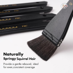 Fuumuui 5pcs Blue Hake Brushes Flat Watercolor Brushes - Image 3